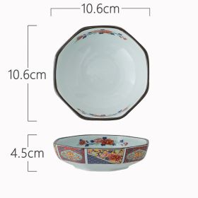 Ceramic Bowl Japanese Octagonal Tableware For Household Use