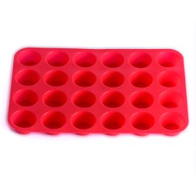 24 holes with round silicone cake mould