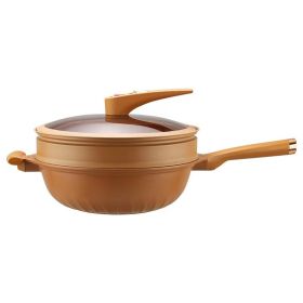 Pottery Clay Micro Pressure Titanium Wok Frying Non-stick Pan Household Coating