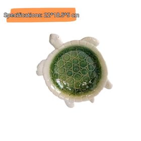 Glazed Ceramic Size Turtle Basin Ashtray