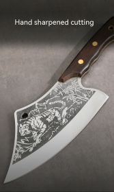 Chef Knife With Tiger Pattern