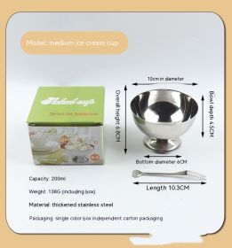 High Quality Stainless Steel Ice Cream Cup